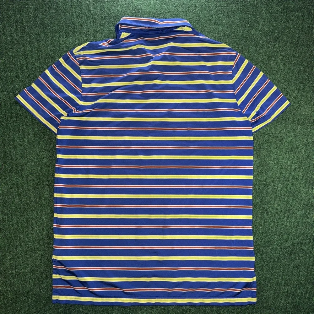Polo Ralph Lauren Performance Polo Shirt Men's Size Large Multicolor Stripe Polo